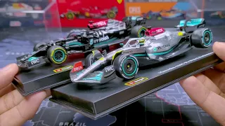 Bburago F1 1/43 Mercedes AMG W13 E 2022 vs. W12 E 2021 : Diecast Model Comparison!