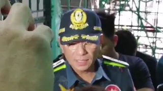 NCRPO chief Eleazar inspects the detention cells of the Malate indiscriminate firing suspects