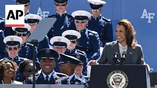 Kamala Harris addresses US Air Force Academy graduates