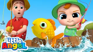 12345 Once I Caught a Fish Alive | Playing with the Family & More Nursery Rhymes by Little Angel