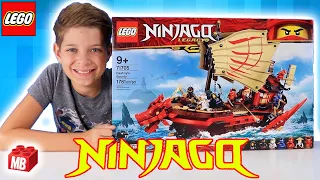 Lego NINJAGO NEW Destiny's Bounty Unboxing Build Review PLAY Jay Cole Kai Master Wu Lloyd