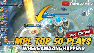 MPL TOP 50 PLAYS OF 2020 "MPL WHERE AMAZING HAPPENS"