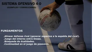 FUTSAL | Análisis: Sistema 4-0 (fundamentos, ejemplos y correcciones)