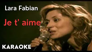 Lara Fabian || Je t'aime || Karaoke Instrumental || Lower Key / Male version (Fox Master)