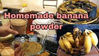 How to make banana peel powder for face mask and body scrub