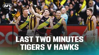 Last Two Minutes | Richmond v Hawthorn | Round 19, 2023 | AFL