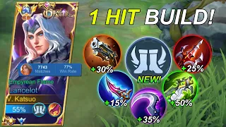 WTF!! LANCELOT NEW QUANTUM CHARGE + ONE SHOT BUILD IS BROKEN! 😱 ( BRUTAL DAMAGE! )