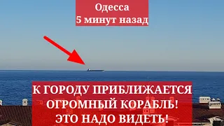 Одесса 5 минут назад❗️ К ГОРОДУ ПРИБЛИЖАЕТСЯ ОГРОМНЫЙ КОРАБЛЬ! ЭТО НАДО ВИДЕТЬ!