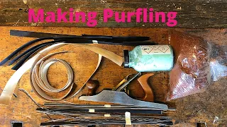 Making purfling with Anton Somers