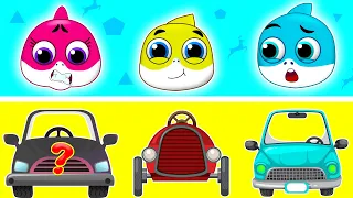 Baby Car Song | Baby Shark Funny Kids Songs + More