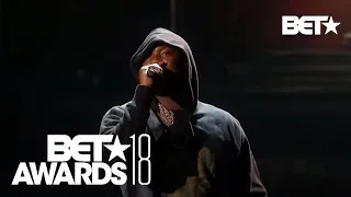 "Stay Woke"! Meek Mill & Miguel In An Emotional Police Brutality Live Performance | BET Awards 2018