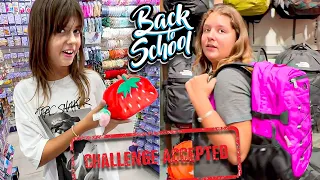 BACK TO SCHOOL CHALLENGES !! ΑΓΟΡΑΖΟΥΜΕ ΤΑ ΣΧΟΛΙΚΑ ΜΑΣ !  #subtitles #english