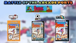 Battle of the Arcade ports - Hunchback - Amstrad CPC - Commodore 64 - ZX Spectrum