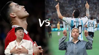 Who’s the G.O.A.T | Messi vs Ronaldo - The best GOAT  comparison Reaction video