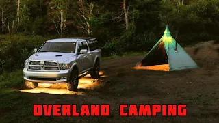 Hot Tent Camping Next To A Lake
