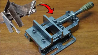 DIY Drill Vise From Scrap Metal !! DIY VISE