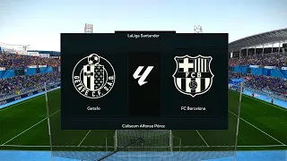 Getafe vs Barcelona | Coliseum Alfonso Pérez | 2023-24 La Liga | PES 2021