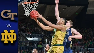 Georgia Tech vs. Notre Dame Men's Basketball Highlights (2016-17)