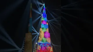 Burj Khalifa laser show / Лазерное шоу на Бурдж Халифа