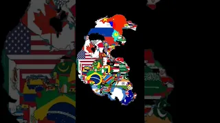 América, Eurasia, África, La Antártida y Oceanía=Pangea