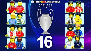 Champions League 2021/22 - Round of 16 | All 16 Qualified Teams in Lego Football Film Animation