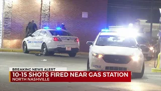 Multiple gun shots fired near North Nashville gas station