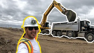 Straight Truckin'...getting loaded with massive excavator