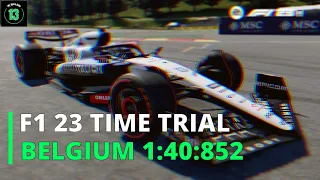 F1 23 Belgium TIME TRIAL 1:40:852