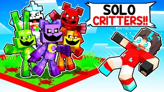 ¡ATRAPADO en UN BLOQUE con los SMILING CRITTERS en Minecraft!🤣💥 - Misaki Gamer