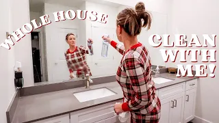 WHOLE HOUSE CLEAN WITH ME // Christmas Time 2023