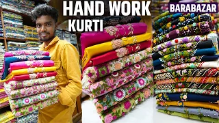 Designer Hand Worked Kurti, Three Piece Manufacturer and Wholesaler in Kolkata, Barabazar