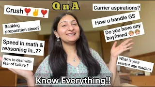 My First ever QnA 😍| Know Everything | 10k Special 🥳| Karishma Singh | IBPS PO |