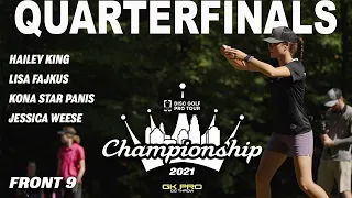 2021 Disc Golf Pro Tour Championship | Quarterfinals | RD1 F9 | King, Fajkus, Panis, Weese | Gkpro