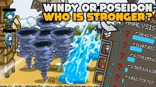 Who's STRONGER? ICE WINDY or POSEIDON? | GROW CASTLE