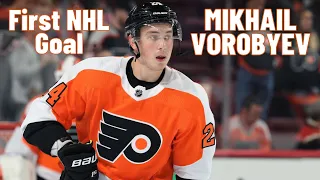 Mikhail Vorobyev #24 (Philadelphia Flyers) first NHL goal Oct 6, 2018