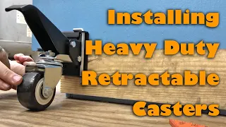 Installing Retractable Workbench Caster Wheels