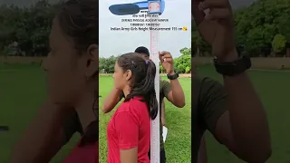 #Viral Video Indian Army 🥰 Girls Height Measurement 155 cm #Kuldeep sir