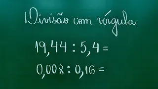 💥DIVISÃO COM VÍRGULA - DIVISÃO COM NÚMEROS DECIMAIS - Professora Angela Matemática