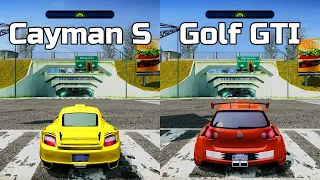 NFS Most Wanted: Porsche Cayman S vs Volkswagen Golf GTI - Drag Race