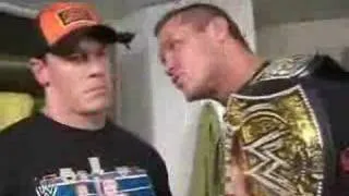 3/17 RAW John Cena & Randy Orton Talk Backstage