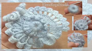 Crochet Freeform Flower Tutorial 2 Part 2 of 2 Scrumbling Freeform Crochet