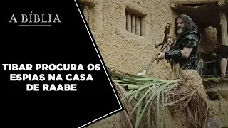 A BIBLIA: A TERRA PROMETIDA-TIBAR PROCURA OS ESPIAS HEBREUS NA CASA DE RAABE