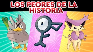 LOS POKÉMON MÁS DÉBILES DE CADA GENERACIÓN