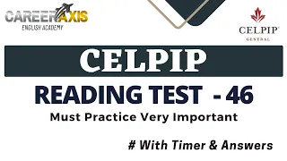 Celpip Reading Mock Test | Celpip Reading Practice Test
