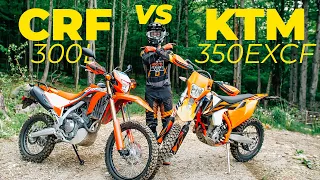 On-Off Road Shootout! // Honda CRF 300L VS. KTM 350EXCF