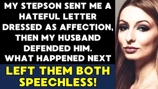 My Stepson Sent Me a Hateful Letter Dressed as Affection, Then My Husband Defended Him