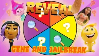 Emoji Movie Mystery Spin The Wheel Game REVEAL! Gene, Jailbreak & Paw Patrol! Candy, Learn Colors!