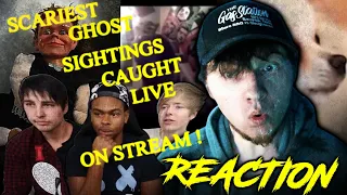 SAM AND COLBY REACTION : Scariest Ghost Sightings Caught LIVE On Stream