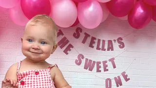 Stella turns ONE! and apparently hates chocolate??