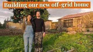 Starting our OFF-GRID build! Renovating an abandoned farm